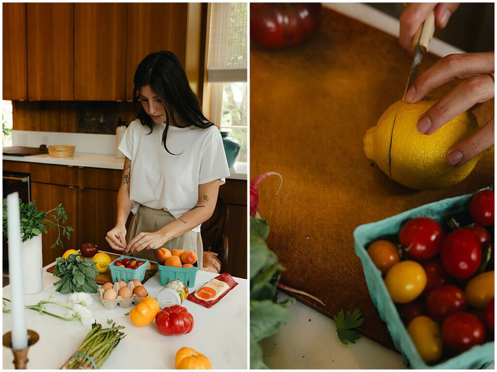 Branding photoshoot for wellness business. Photography by Emily Barnes, owner of Emily B Creative.