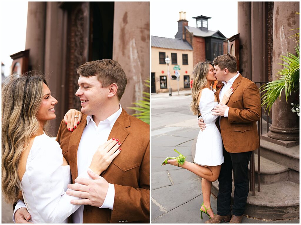 Charleston engagement photos. All photos taken by Emily Barnes of Emily B Creative.